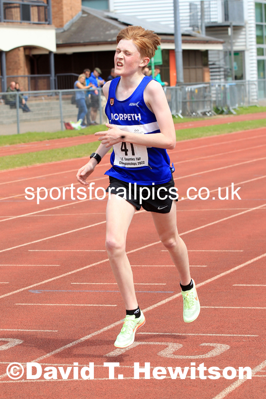 2022 North Eastern Counties AA 10000 metres Champs., Chester le Street, Sat,. May 21st. Photo: David T. Hewitson/Sports for All Pics